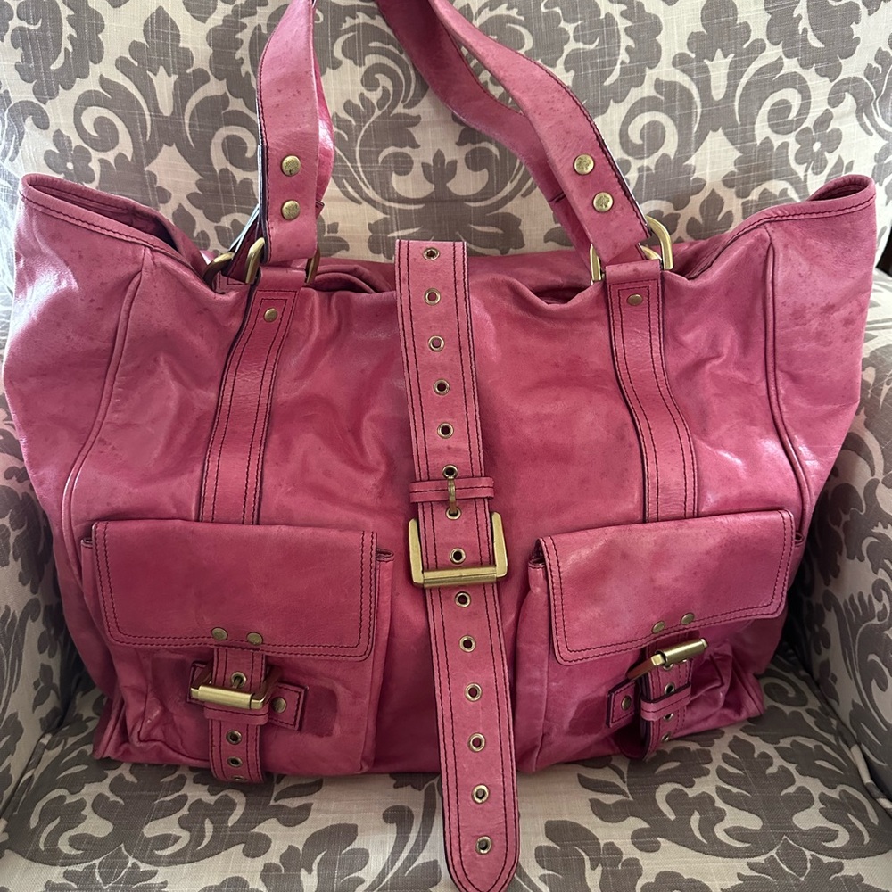 Mulberry Hot Pink Leather Tote Bag